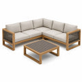 Cama de Metal y Madera 140x200 cm Negro/Marrón