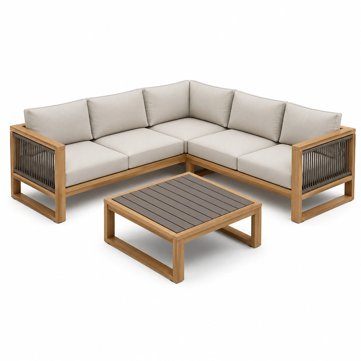 Cama de Metal y Madera 140x200 cm Negro/Marrón