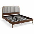 Sillón de Madera de Teca y Ratán con Cojines Beige